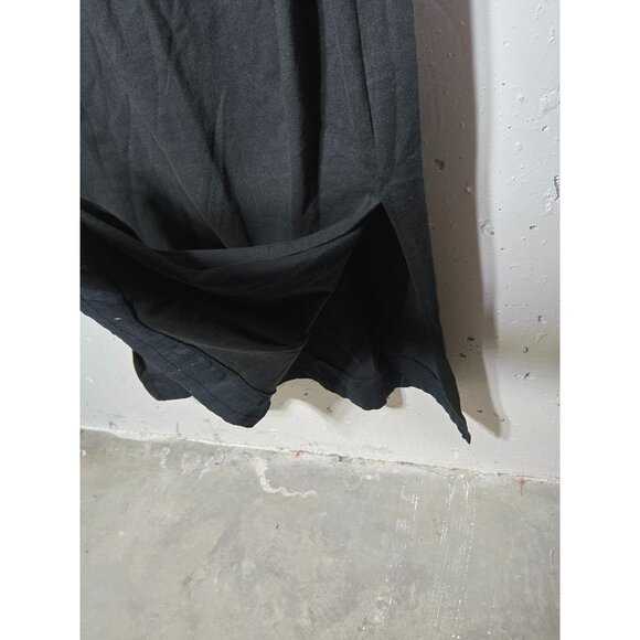 Black Flower Seed Packet Sleeveless Maxi Dress Size XL Garden Boho Made In India - Picture 9 of 11